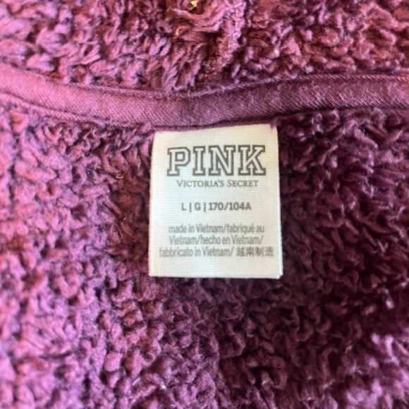 PINK ~ Victoria's Secret ~ Burgundy (Color) Warm Cozy Pullover - Picture 8 of 8